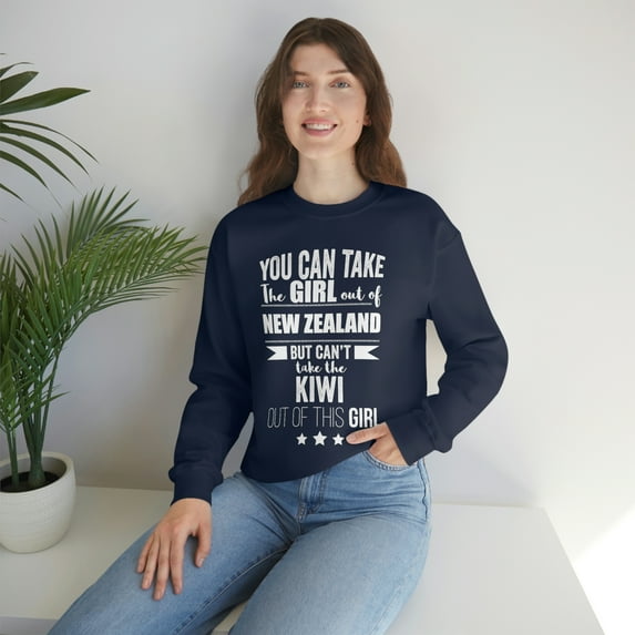Can't take Kiwi Pride out of the Girl New Zealand Unisex Sweatshirt S-2XL