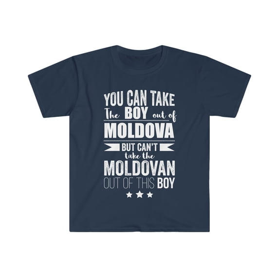 Can't take Moldovan Pride out of the boy Unisex T-shirt S-3XL Moldova Proud