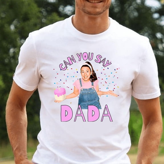 Can you say Dada Ms Rachel Preschool Teacher Fan T-Shirt,Dark Heather color,size M