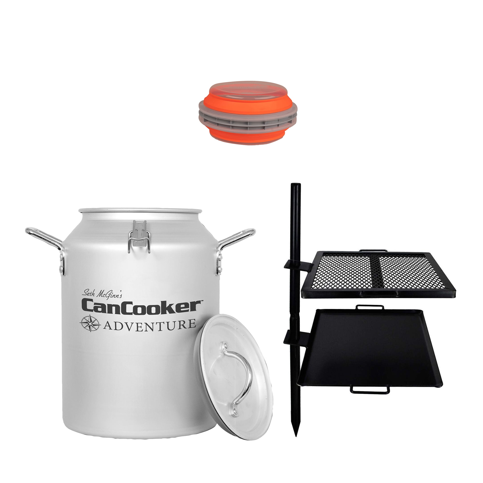 CanCooker 4 Gallon Steam Cooker, Food Bowl, with GameMaker Grill