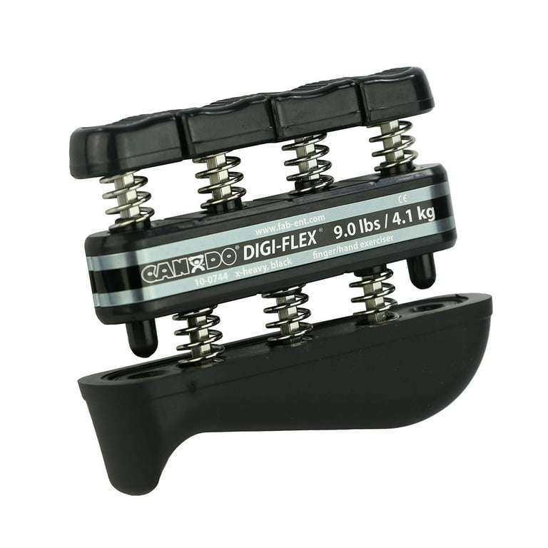 CanDo Digi-Flex hand exerciser - Black, x-heavy - Finger (9.0 lb) / hand (31.0 lb) CanDo Digi-Flex hand exerciser - Black, x-heavy - Finger (9.0 lb) / hand (31.0 lb)