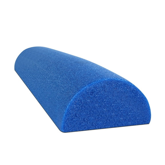 CanDo 6 x 36" Half-Round Foam Roller, Blue