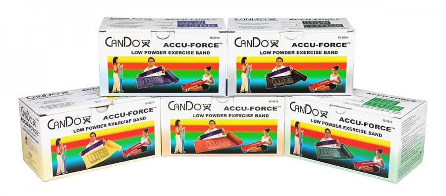 CanDo AccuForce Low-Powder Exercise Fitness Band - 6 Yard Roll