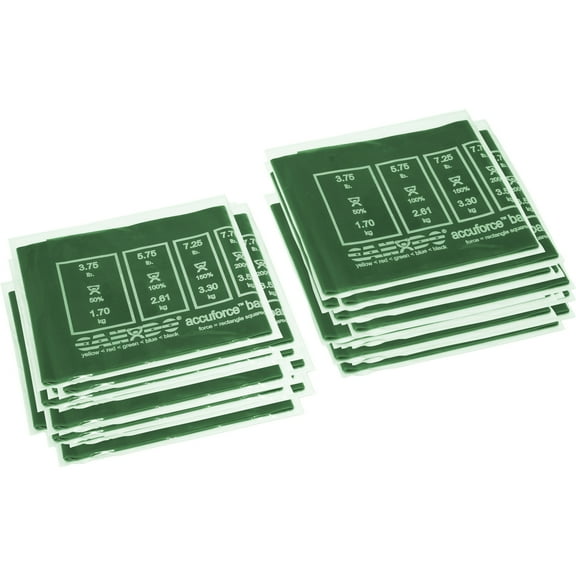 CanDo AccuForce Low-Powder Exercise Fitness Band - box of 40, 4\' lengths