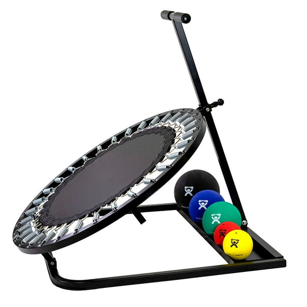 CanDo Adjustable Ball Rebounder, Set with Circular Rebounder, 5Balls