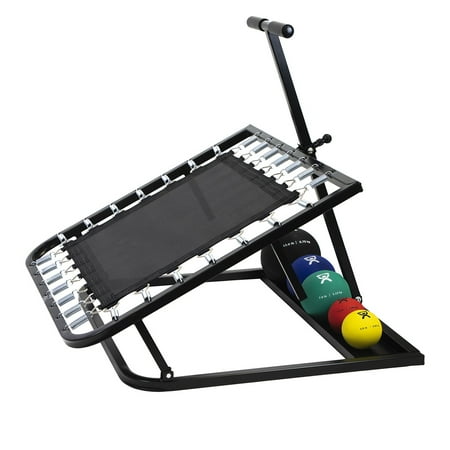 CanDo Adjustable Ball Rebounder, Set with Rectangular Rebounder, 5-Balls