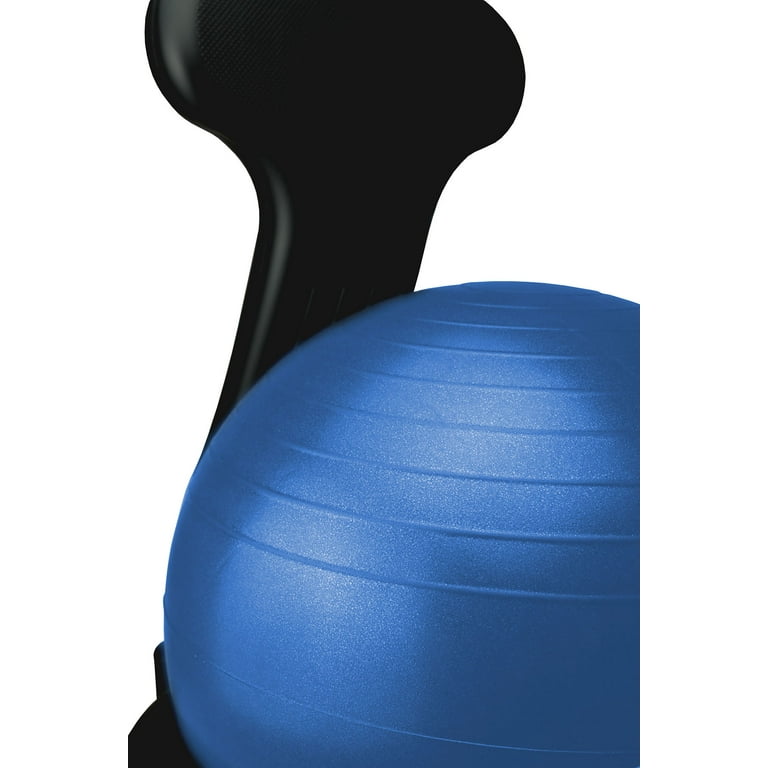 CanDo Ball Chair - Plastic - Mobile - with Back - Adult Size - with 22 CanDo Ball Chair - Plastic - Mobile - with Back - Adult Size - with 22
