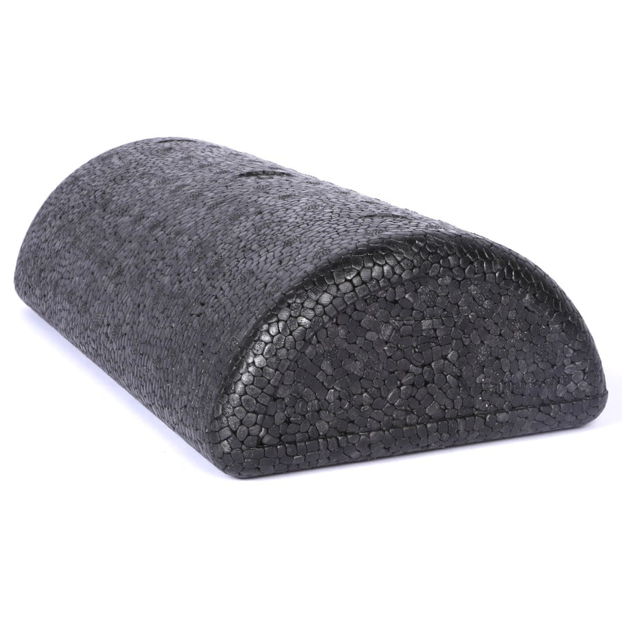 CanDo® Foam Roller - Black Composite - Extra Firm - 6 x 18 inch - Half –  DSM Supply