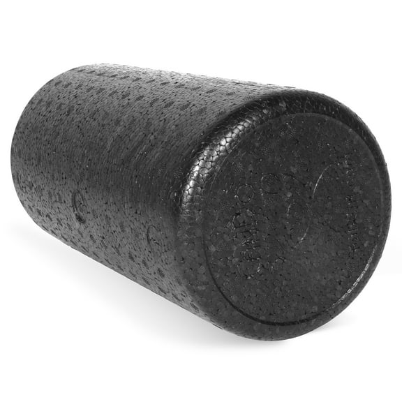 CanDo Black Composite High-Density Extra Firm Foam Roller - Round