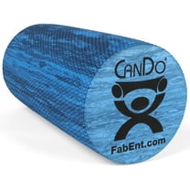 CanDo Blue Marble High Density EVA Foam Roller for Muscle Restoration, Massage Therapy, Sport Recovery, and Physical Therapy. 6" x 12", Round