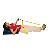 CanDo Singles Low Powder Exercise Bands - 4-Foot Latex Resistance Bands, Blue Heavy (40 Count)