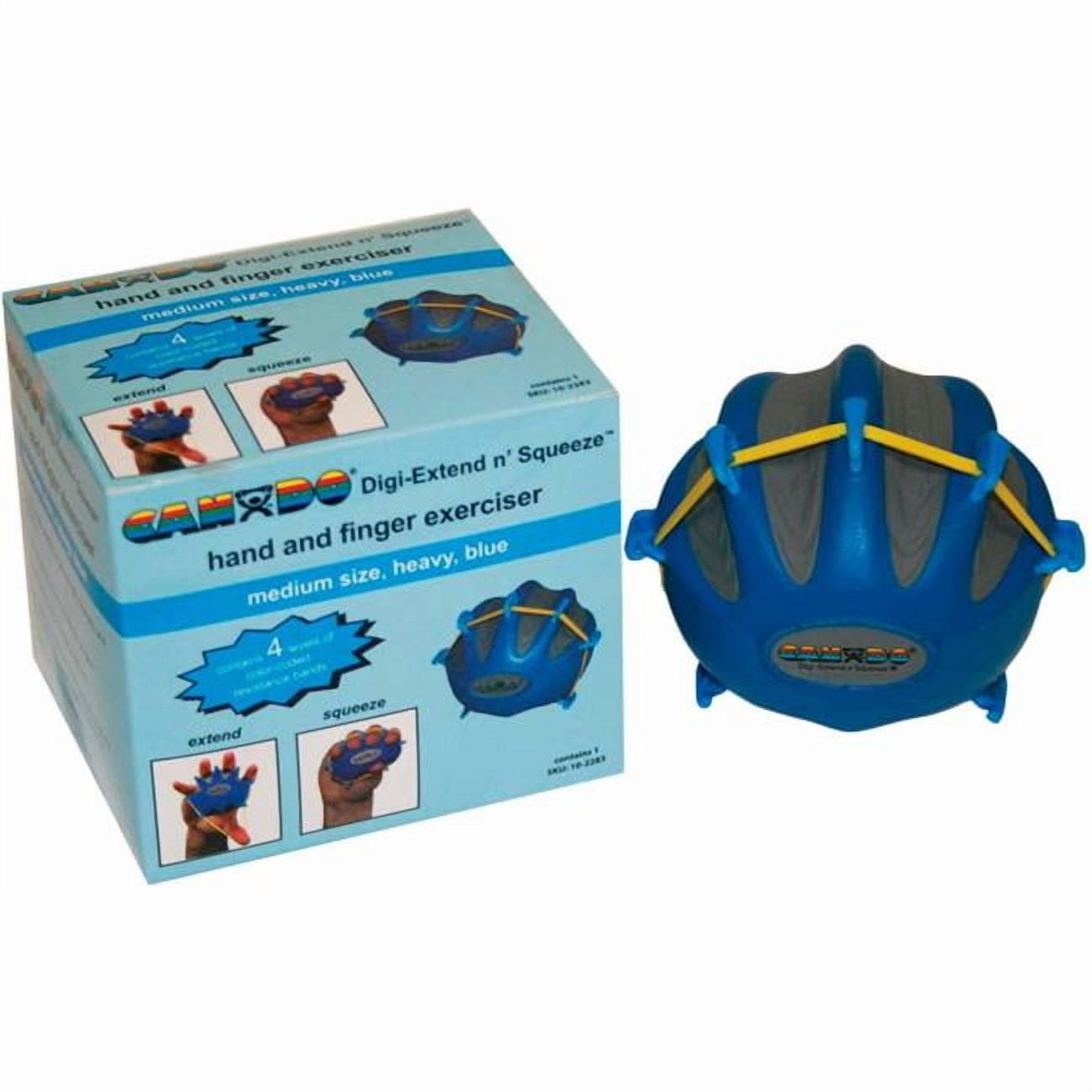 CanDo Digi-Extend n\' Squeeze Hand Exerciser, Large, Blue-Heavy
