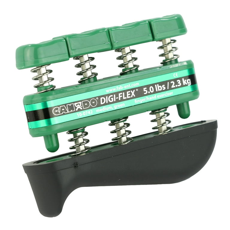 CanDo Digi-Flex hand exerciser - Green, medium - Finger (5.0 lb) / hand (16.0 lb) CanDo Digi-Flex hand exerciser - Green, medium - Finger (5.0 lb) / hand (16.0 lb)