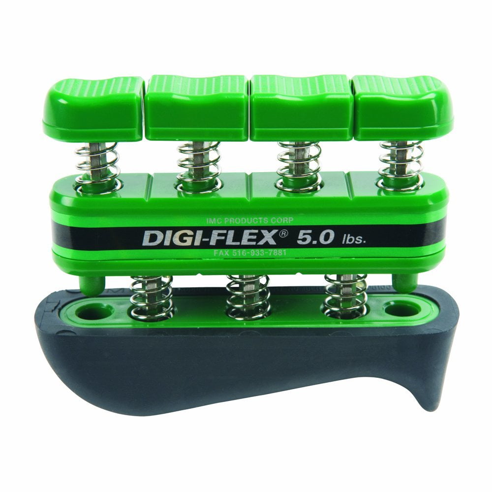 CanDo DigiFlex hand/finger exerciser, 5.0 pounds, green