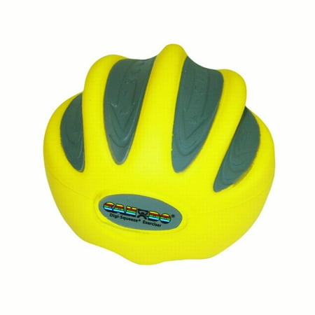 CanDo Digi-Squeeze Hand Exerciser, Medium, Yellow, X-Light