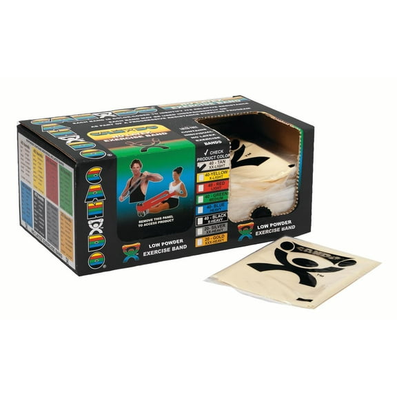 CanDo Exercise Band Strips, 4 Foot Singles (40 Count)