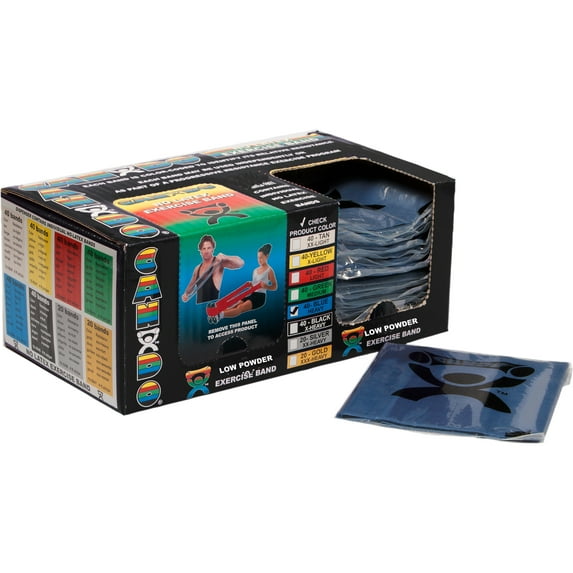 CanDo Exercise Band Strips, 4 foot Singles (40 Count)