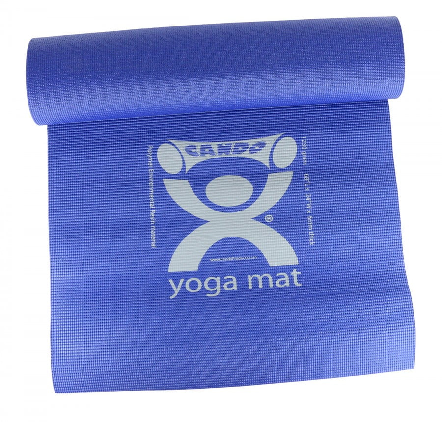 CanDo Exercise Premium Yoga Mat, 68" x 24" x 0.25", Blue