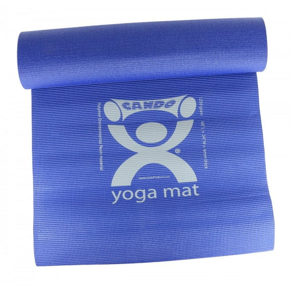 CanDo Exercise Premium Yoga Mat, 68" x 24" x 0.25", Blue