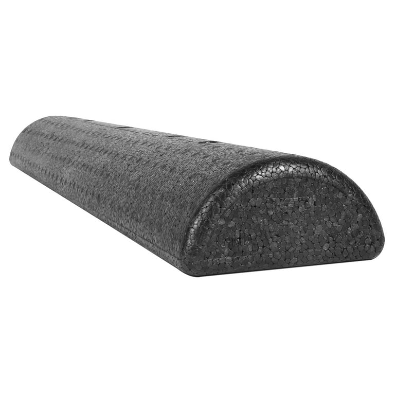 CanDo Foam Roller - Black Composite - Extra Firm - 6