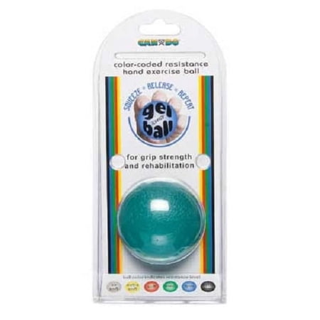 CanDo Gel Ball Hand Exerciser, Standard Circular, Blue Heavy-1 Each