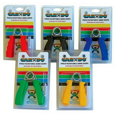 CanDo Hand Grip Exerciser Pair, Yellow, X-Light