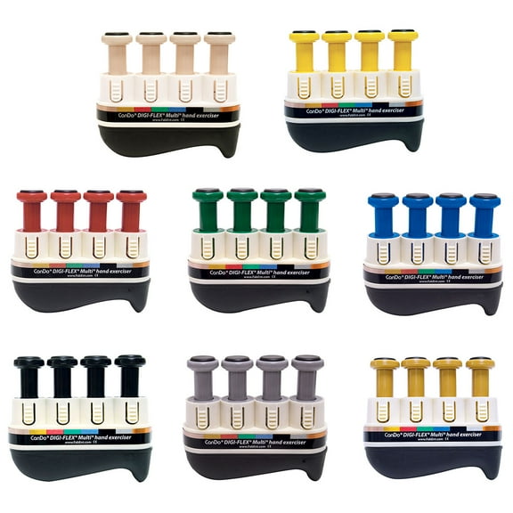 CanDo Hand Strengthener Exerciser Digi Flex Multi Set of 8