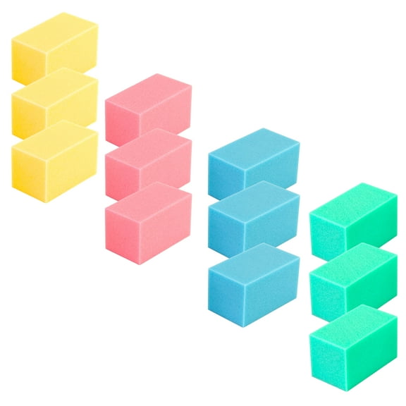 CanDo Hand Therapy Blocks, Assorted (Extra-Soft through Firm), Pack of 12