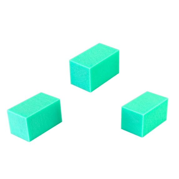 CanDo Hand Therapy Blocks, Green (Firm), Pack of 3