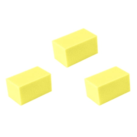 CanDo Hand Therapy Blocks, Yellow (Extra-Soft), Pack of 3
