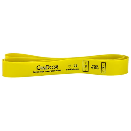 CanDo Intensity Loop, 40" Exerciser, X-Light, Yellow, 15 - 25 lb