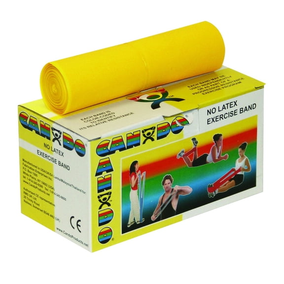 CanDo Latex Free Exercise Fitness Band Roll - 6 Yard