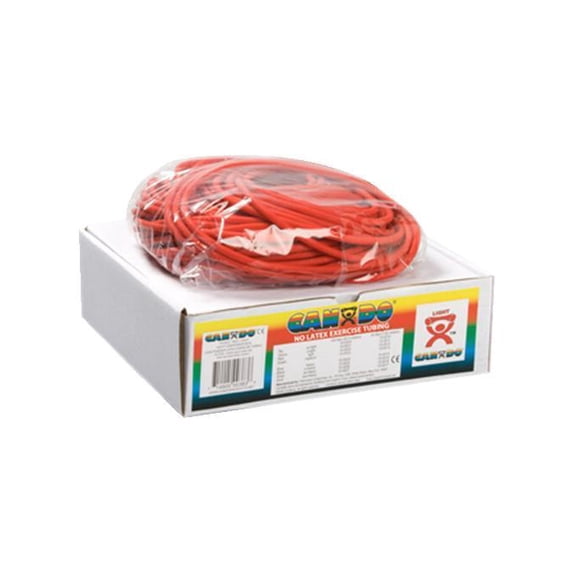CanDo Latex-Free Exercise Tubing, Red, 100 Feet