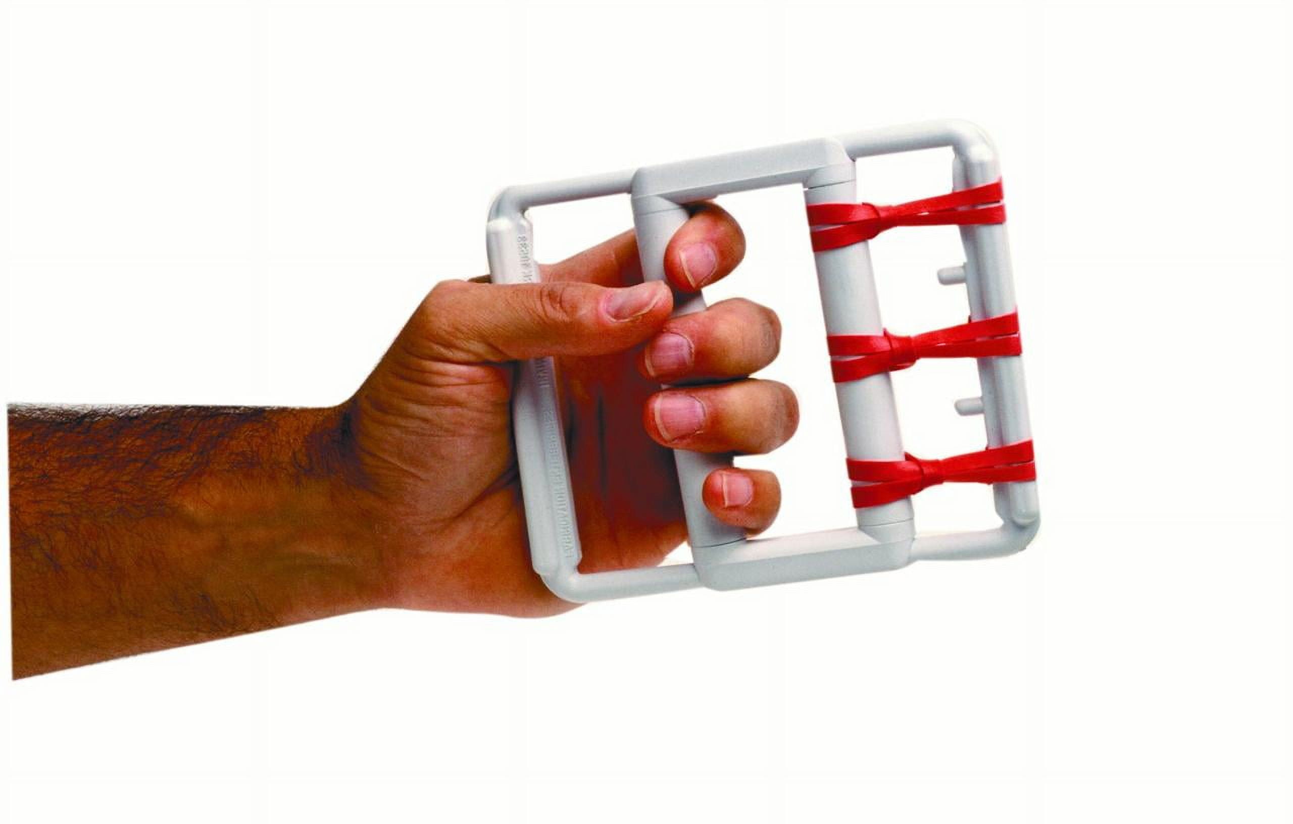 CanDo Latex Free Rubber Band Hand Exerciser with 5 Red Bands