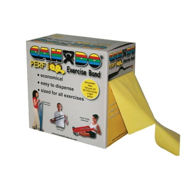 CanDo Latex Perforated Exercise Band, 100\' Length