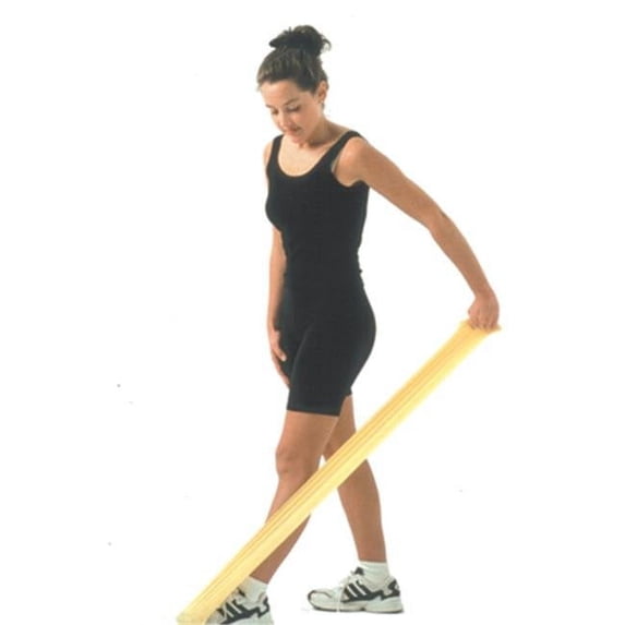 CanDo Low Powder Exercise Band, 4\' Length