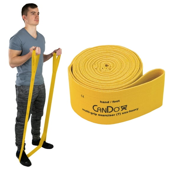 CanDo MGE Multi-Grip Resistance Exerciser for Upper, Lower, Total-Body Workouts, Conditioning, Stretching and Strength Training XXX-Heavy