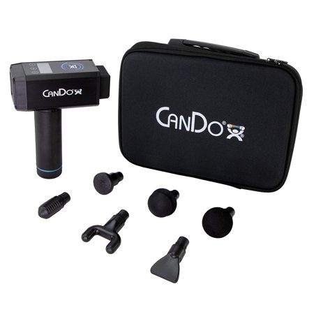 CanDo Massage Gun Complete Set - Handheld Deep Tissue Percussion Premium Professional Muscle Massager For Neck, Back, Body Pain Relief and Muscle Soreness with 6 UniqueMassage Head Attachments