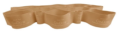 CanDo Multi-Grip Exercise Bands, XX-Light, Tan, Case of 24