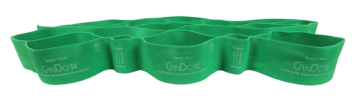 CanDo Multi-Grip Exerciser, medium, green, case of 24