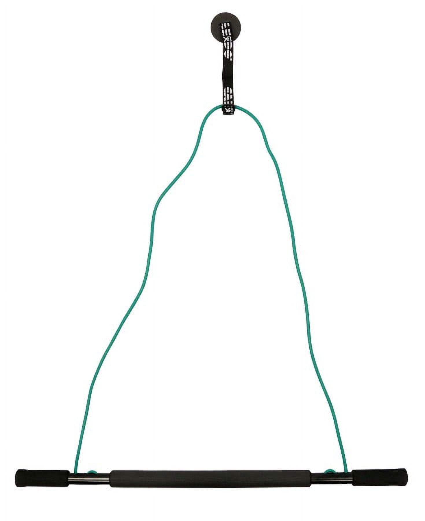 CanDo Overdoor Pulley with Bar and Tubing, Medium, Green