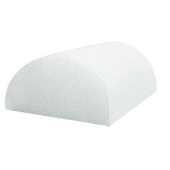 CanDo PE Professional Grade White Foam Roller Half-Round