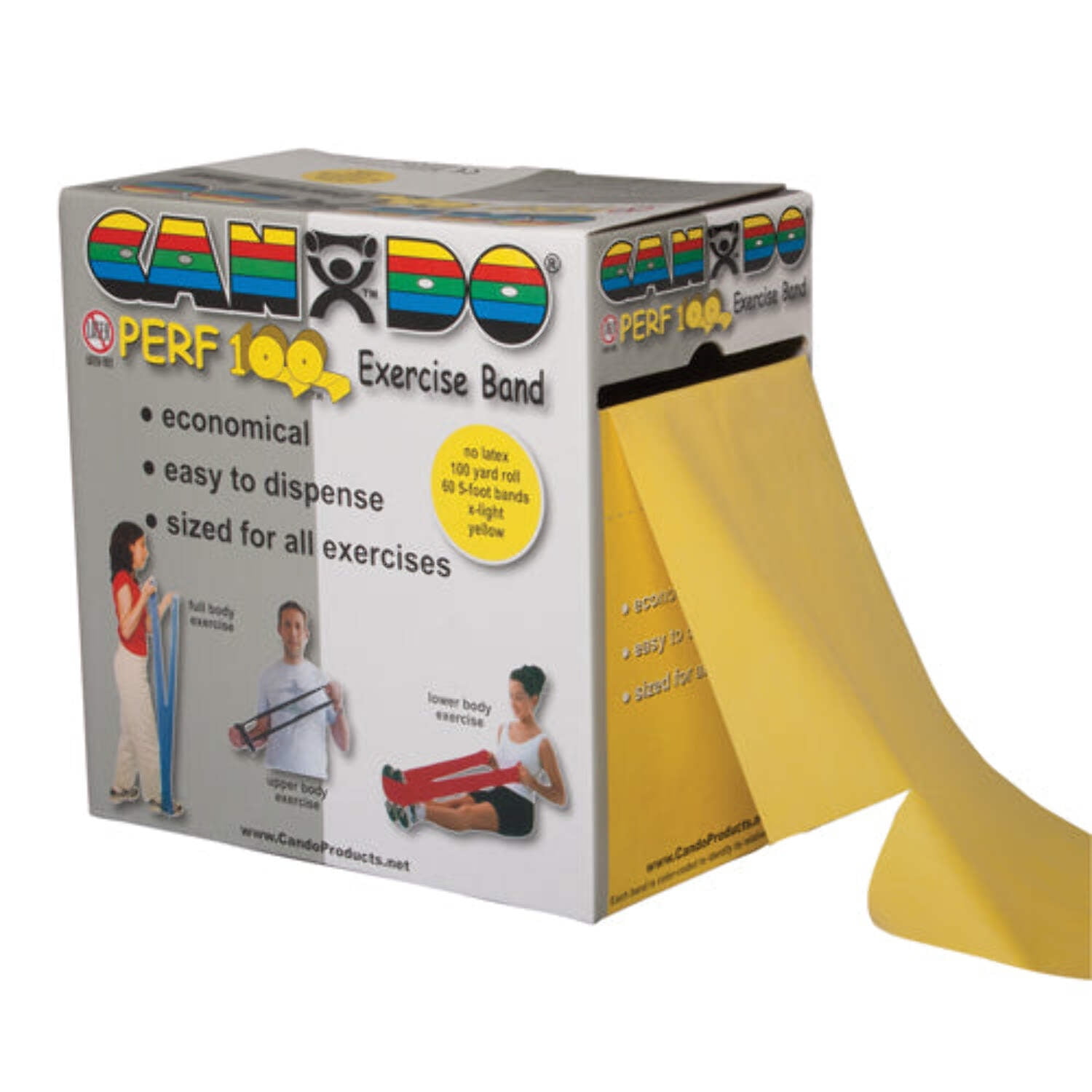 CanDo Perforated Latex Free Fitness Exercise Band
