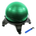 thumbnail image 1 of CanDo Plastic Ball Stool - Inflatable Ergonomic Backless Exercise Ball Chair With Air Pump for Home, Office, and Classroom, 1 of 6