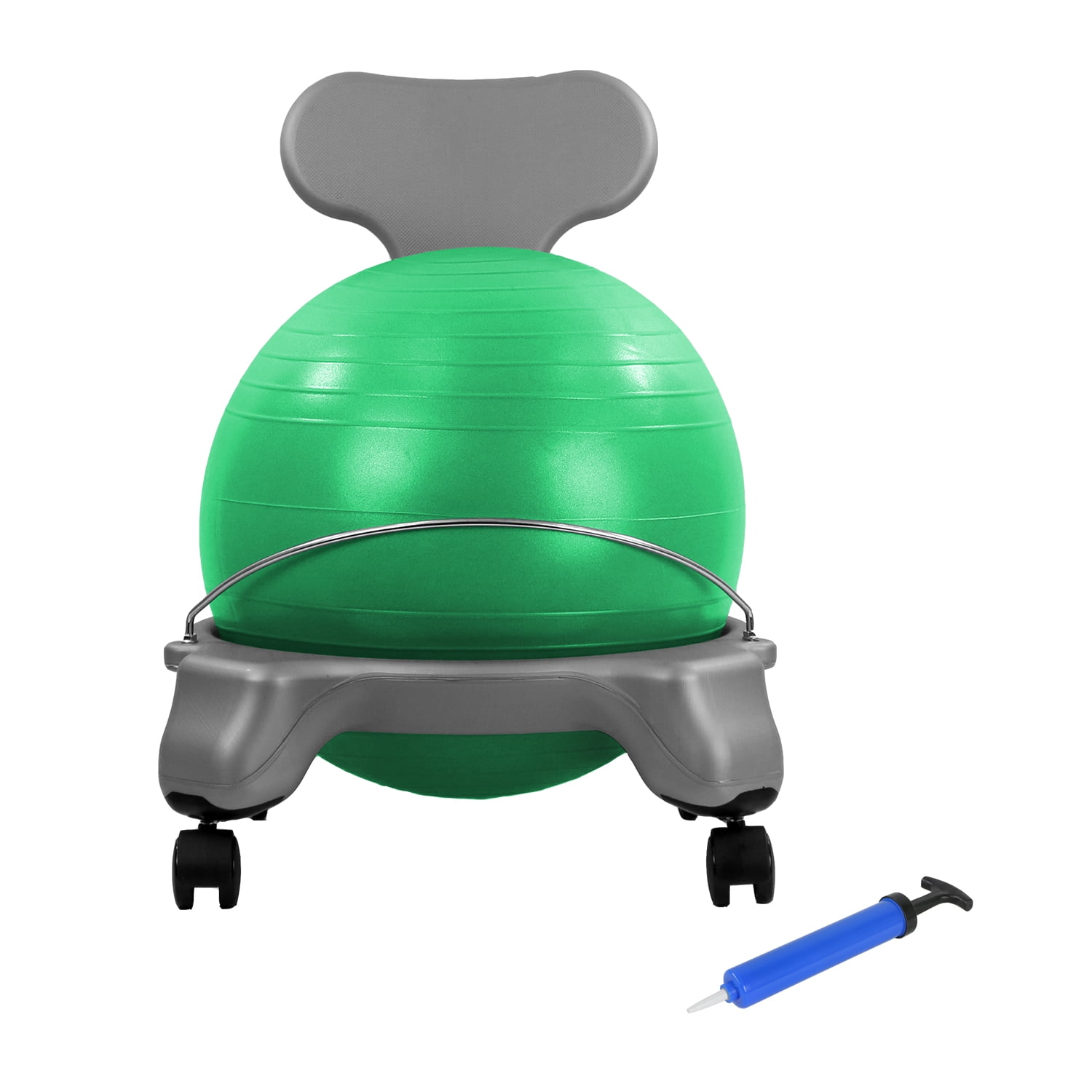 CanDo Plastic Ball Stool Inflatable Ergonomic Exercise Ball Chair