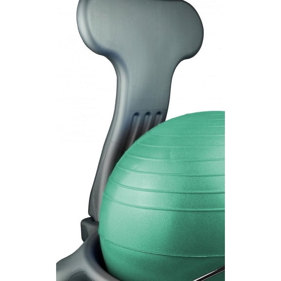 CanDo Plastic Ball Stool - Inflatable Ergonomic Exercise Ball Chair With Air Pump for Home, Office, and Classroom