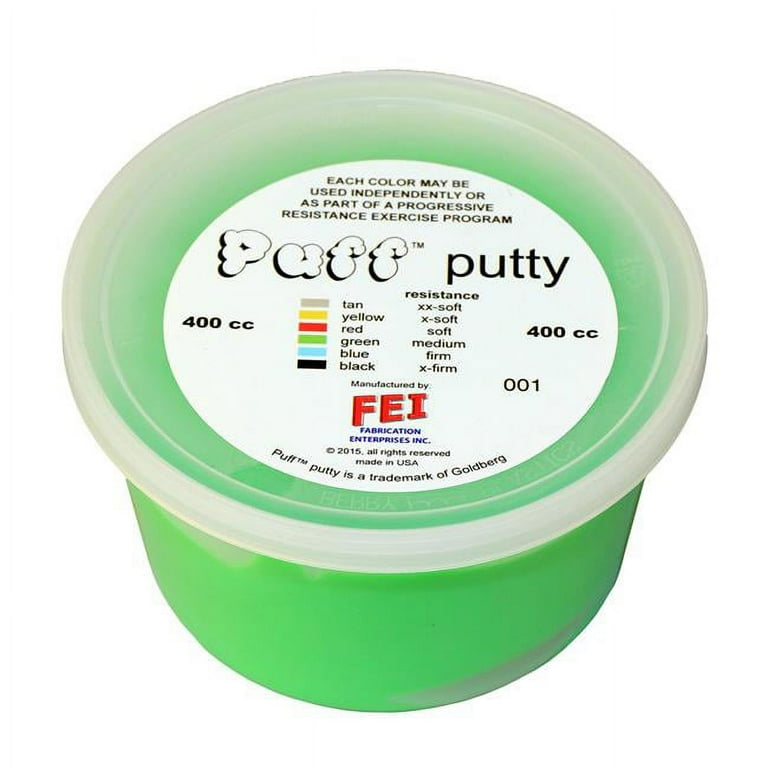 Puff LiTE Exercise Putty - 6 piece set - 400cc - 1 of each Puff LiTE Exercise Putty - 6 piece set - 400cc - 1 of each