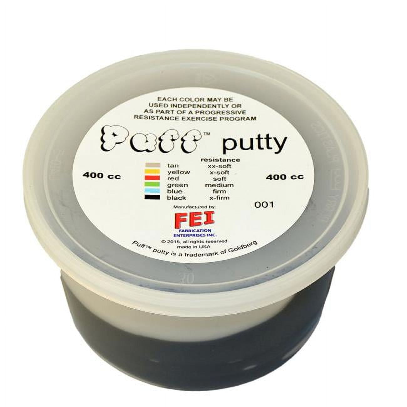 Puff LiTE Exercise Putty - x-firm - black - 400cc Puff LiTE Exercise Putty - x-firm - black - 400cc