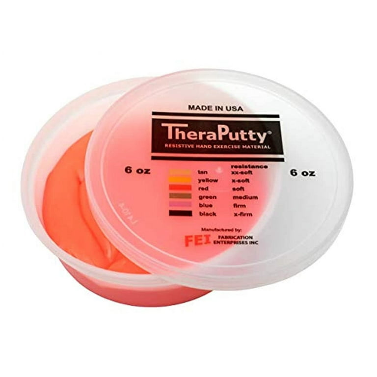 CanDo Antimicrobial Theraputty Exercise Material - 6 oz - Red - Soft CanDo Antimicrobial Theraputty Exercise Material - 6 oz - Red - Soft