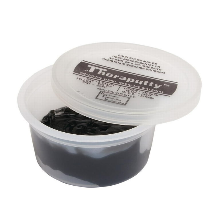 CanDo Theraputty Exercise Material - 2 oz - Black - X-firm CanDo Theraputty Exercise Material - 2 oz - Black - X-firm